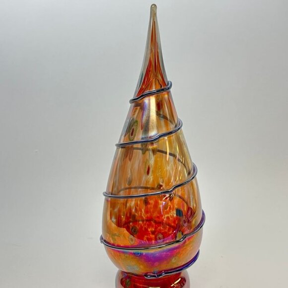 Large Vintage Murano Glass Millefiori Glass Christmas Tree - Picture 2 of 10